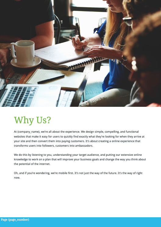 Wordpress Development Proposal Template